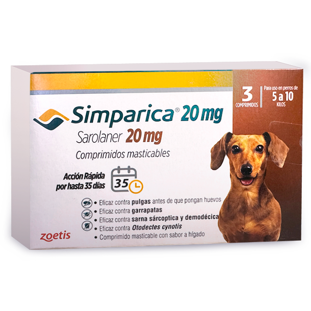 Simparica Sorolaner Perros de 5 a 10 Kilos