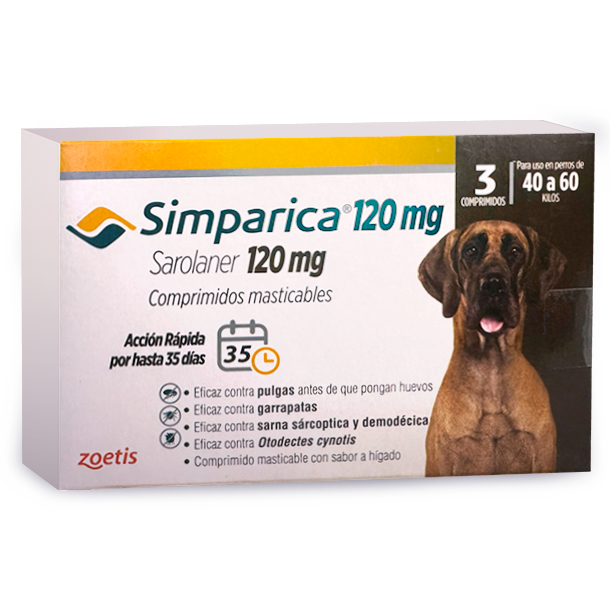 Simparica Sorolaner Perros de 40 a 60 Kilos