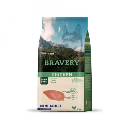 Bravery mini adulto pollo 7 kilos