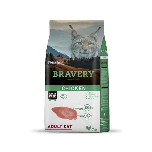Bravery adult chicken cat 7 kilos