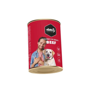 Lata Amity Perro Adulto Sabor Carne 415 Gramos