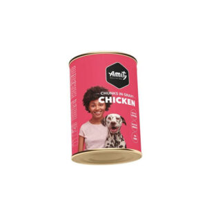 Lata Amity Perro Adulto Sabor Pollo 415 Gramos