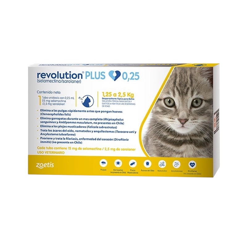 Pipeta Revolution Gatos de 1.5 a 2.5 Kilos
