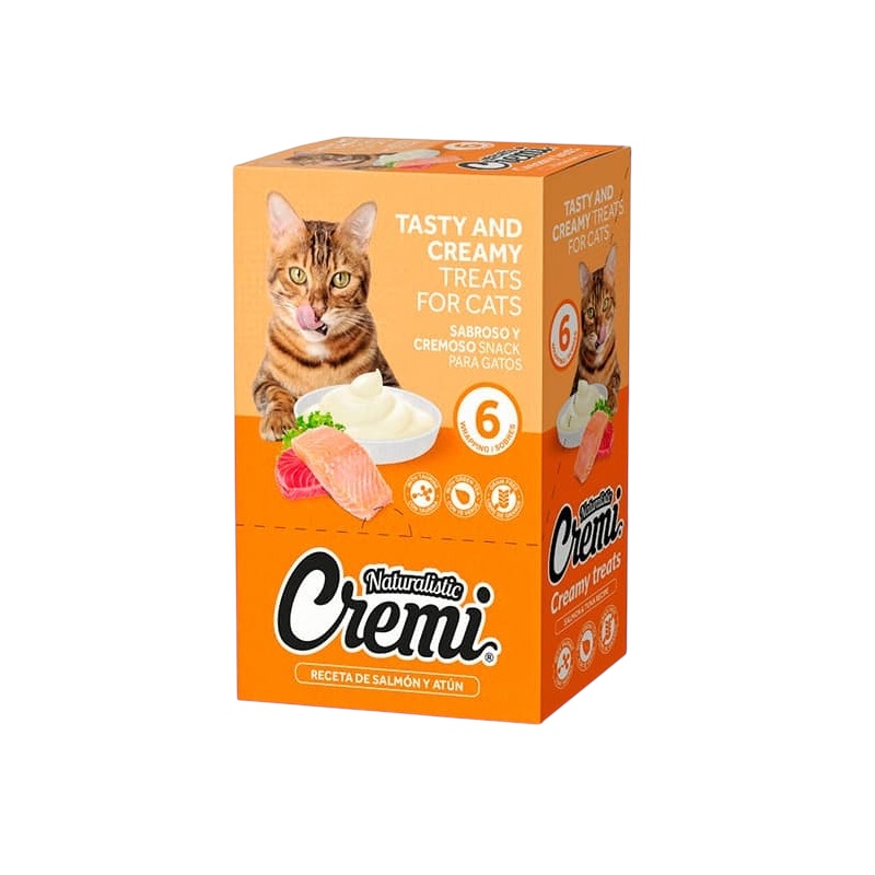 Snack Gato Cremi Salmón y Atún