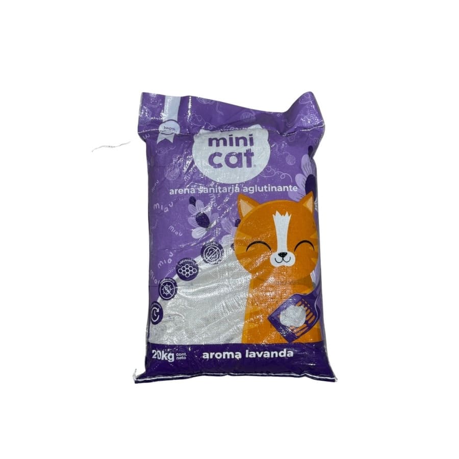 Arena Sanitaria Mini Cat Lavanda 20 kilos